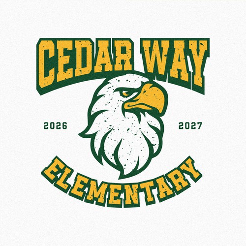 Eagle logo with the title 'Cedar Way Elementary School'