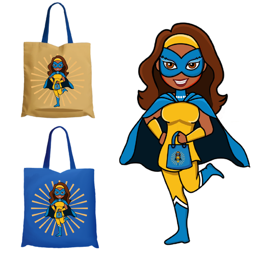 Curves design with the title 'Superhero avatar'