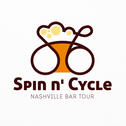 Tour logo with the title 'Logo for Sip N' Cycle'