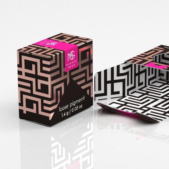 Makeup packaging with the title 'Makeup Box'
