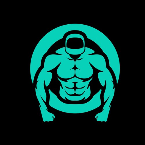 Personal trainer design with the title 'Simple and Iconic Fitness Logo'