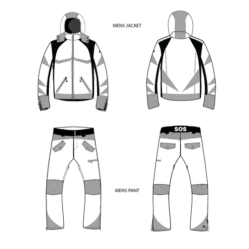 Clothing illustration with the title 'Clothing Design'