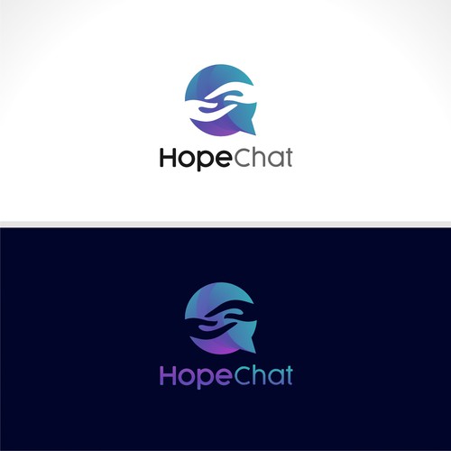 Pen tool logo with the title 'HopeChat'