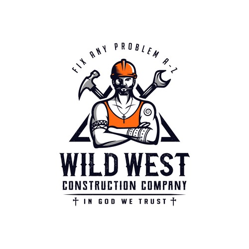Wild west design with the title 'Masculine Brand Character Design for WILD WEST'