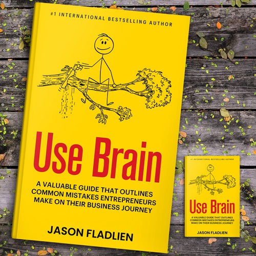 Mental health design with the title 'USE BRAIN'