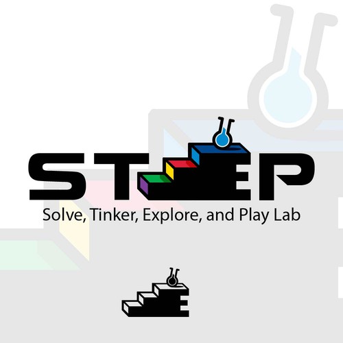 Elixir logo with the title 'Logo for Stair with Beaker'