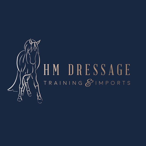 Dressage logo with the title 'Logo'