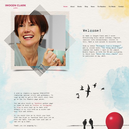 Book website with the title 'Imogen  '