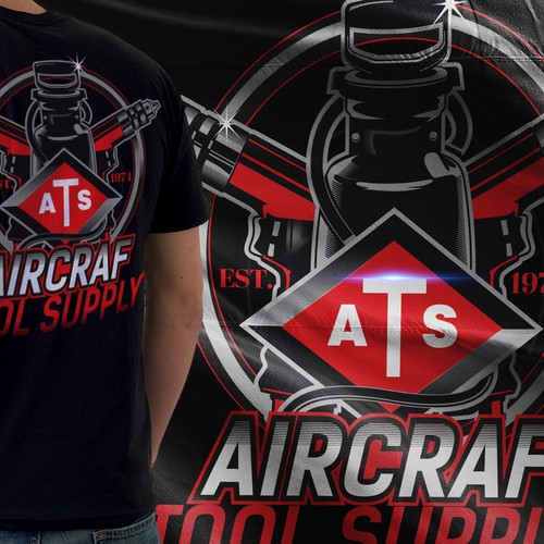 Industrial t-shirt with the title 'Aircraft Tool Supply'