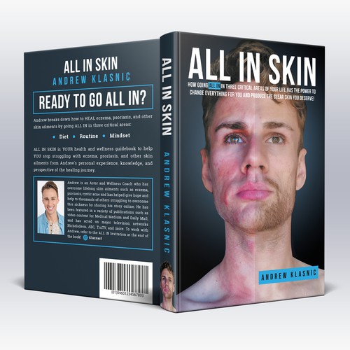 Health book cover with the title 'Book cover design'