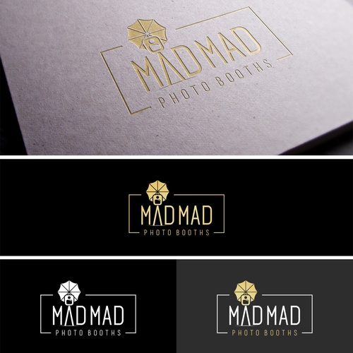 Glamorous logo with the title 'Memorable Photo Booths'