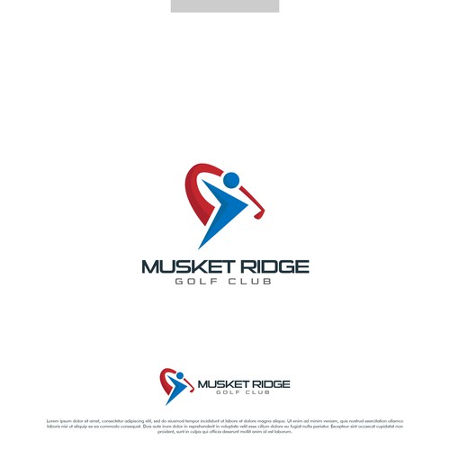 Golf brand with the title 'Modern logo concept for Musket Ridge GC'