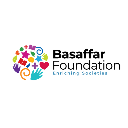 Healthcare logo with the title 'Logo desig for Basaffar Foundation'