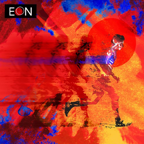 Indie design with the title 'Album cover EON'