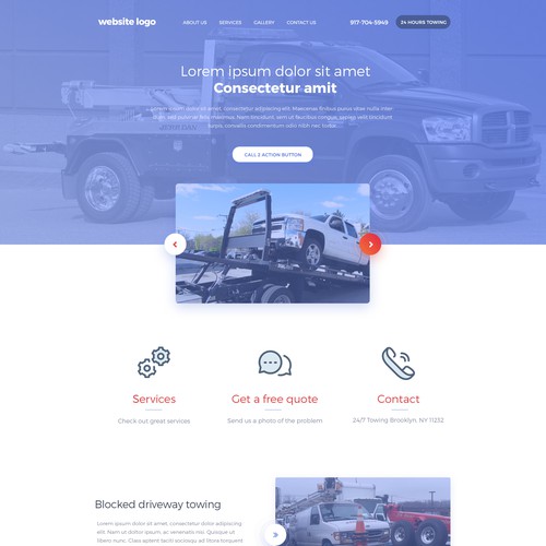 Shadow design with the title 'Canadian Towing Company'