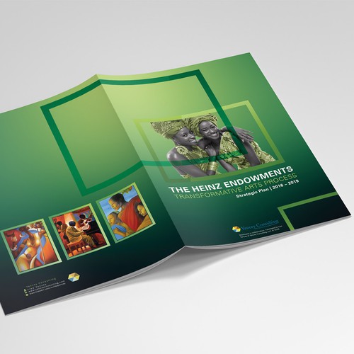 Report design with the title 'Transformative Arts Process Design Report'