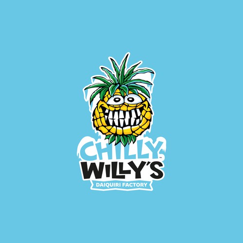 Pineapple design with the title 'Frozen Pineapple Mascot'