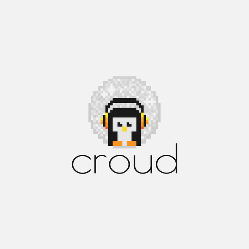 Pixel art design with the title 'Modern brand mascot for nightlife enthusiasts'