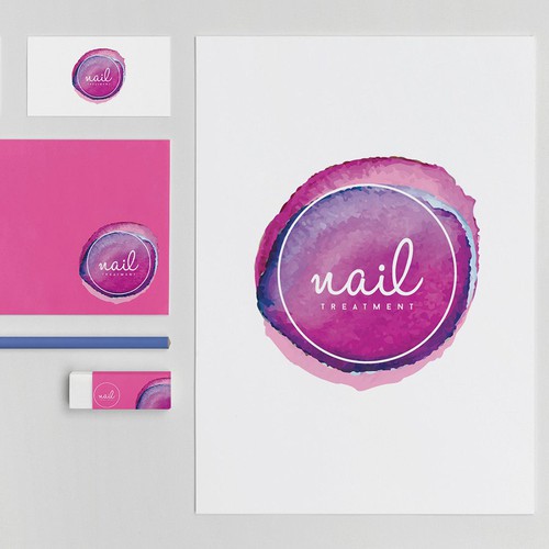 Splash design with the title 'Logo Design for "Nail Spa" My winning entry!'