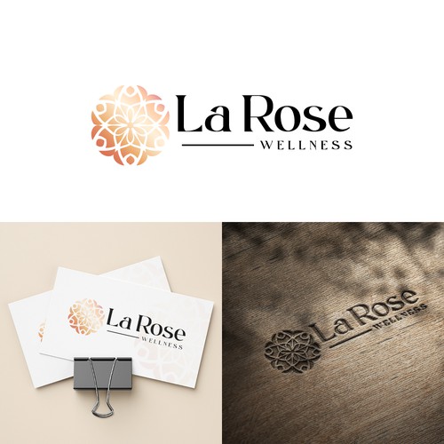 Reiki logo with the title 'La Rose Wellness '