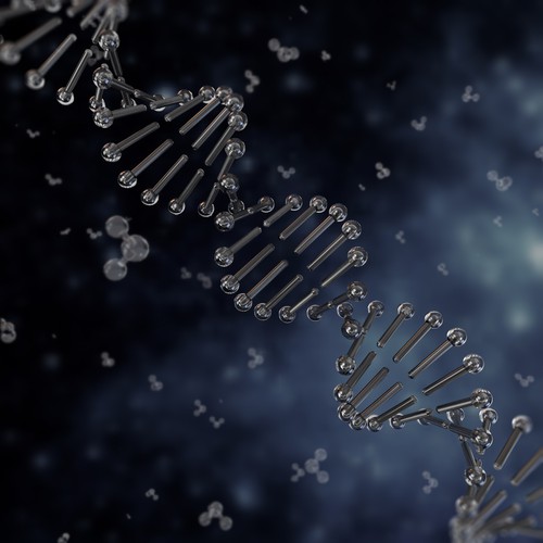 Texture artwork with the title '3D DNA'