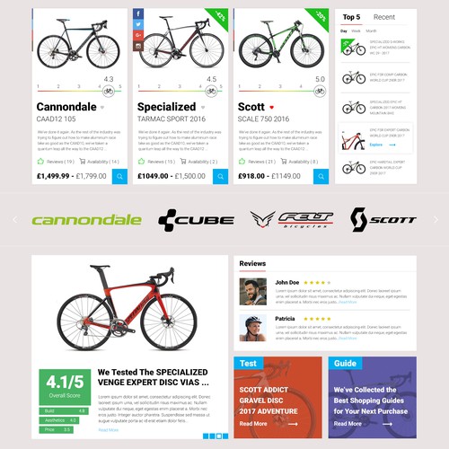 Website bicycle shop