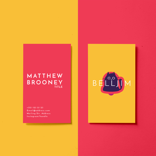 Cat brand with the title 'Flat, symbolical, young and unique design'