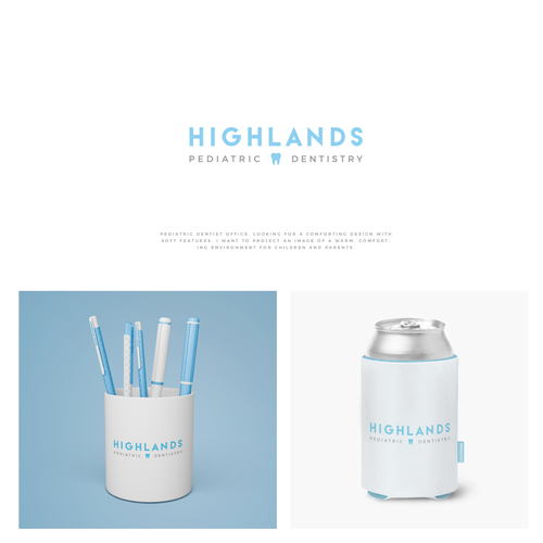 Dental logo with the title 'Logo | Highlands'