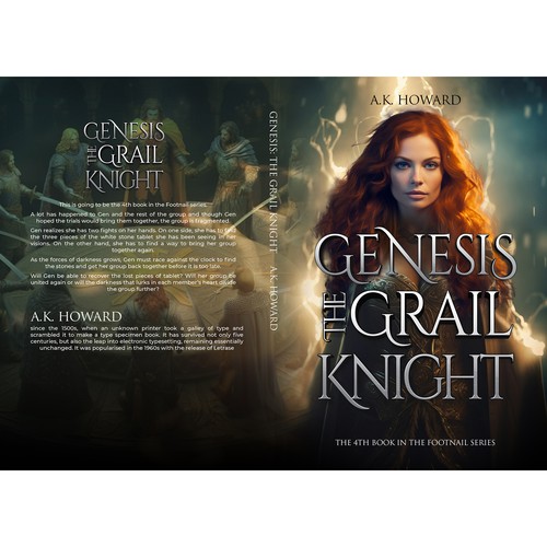 Historical romance book cover with the title 'The Genesis'