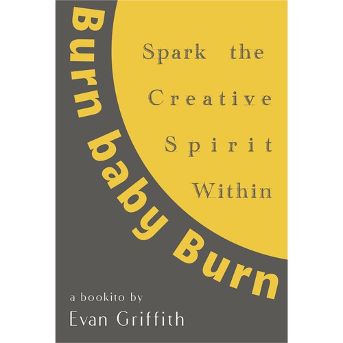 Bright book cover with the title 'Typography based cover'