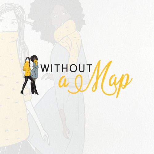 Travel design with the title 'Illustration for a travel blog/fashion shop'