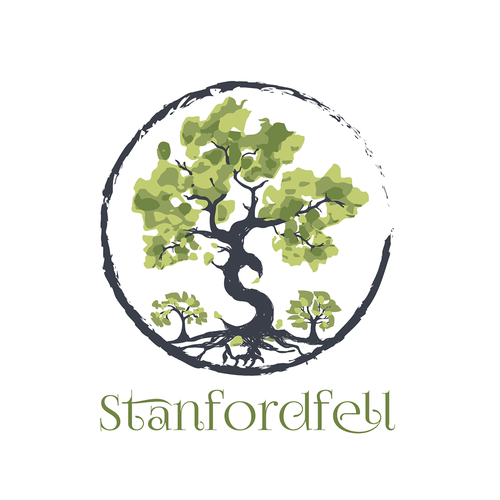 Stencil design with the title 'Logo design for Stanfordfell Family'