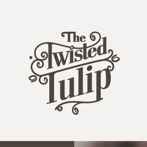 Ornamental design with the title 'Gourmet cafe logo'