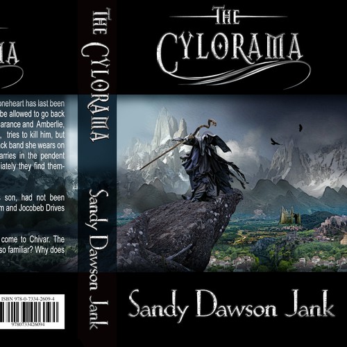 Village design with the title 'Fantasy Novel Book Cover'