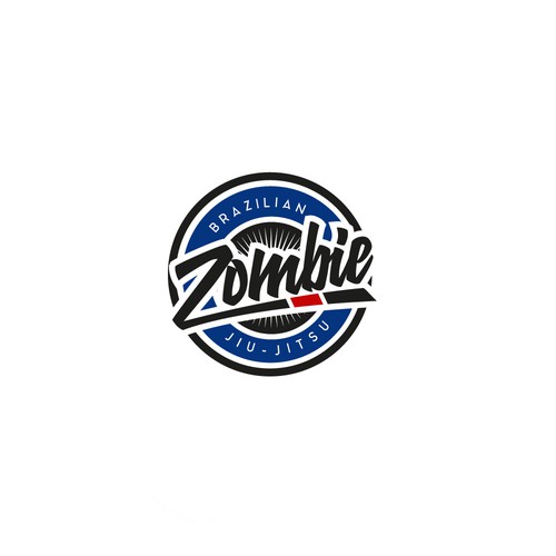 Jiu-jitsu logo with the title 'ZOMBIE - Brazilian Jiu Jitsu'