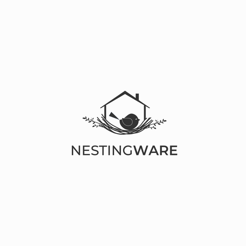 Nest logo with the title 'Sleek, sophisticated, sharp & simple combination brand logo needed'