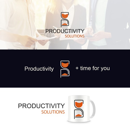 Hourglass logo with the title 'Hourglass logo'