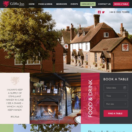 Event website with the title 'Show us the new website for this leading Sussex attraction'