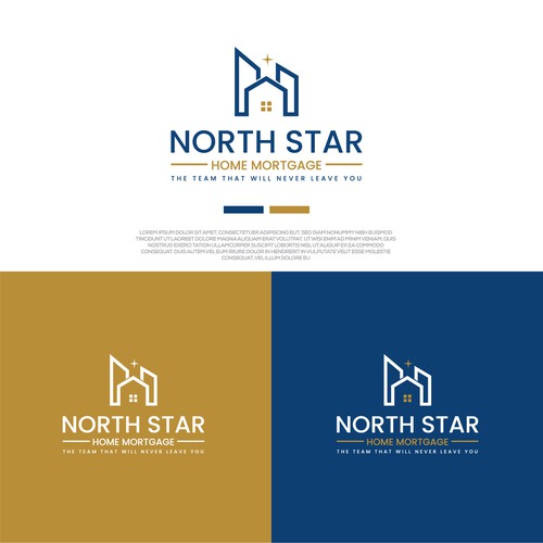 Mortgage brand with the title 'North Star Home Mortgage Logo'