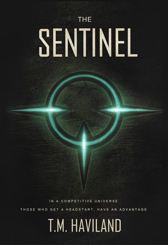 Science-fiction book cover with the title 'The Sentinel'