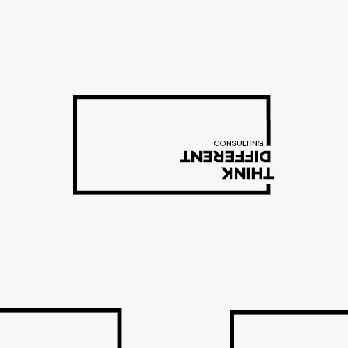 Thinking design with the title 'logo concept for a consulting agency'