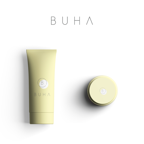 Cream logo with the title 'Clean, fresh design for a unique cosmetics boutique.'