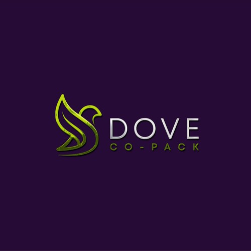 Luxury brand with the title 'Dove Co-Pack Logo'