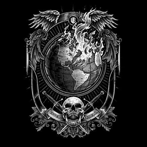 Gaming t-shirt with the title 'The World in Flames'
