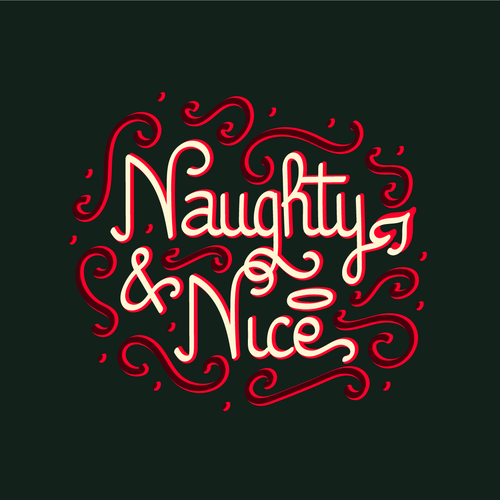 Typographic logo with the title 'Calligraphic typography'