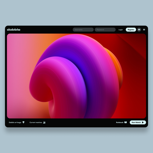Icon website with the title 'Clean UI for a NFT project'