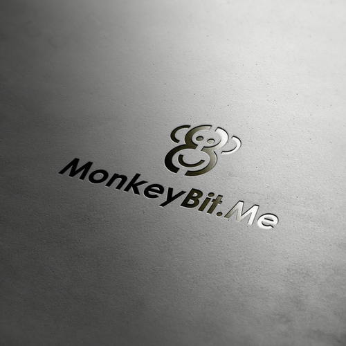 Monkey logo with the title 'M + B monkey logo'