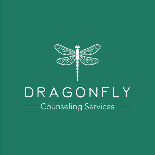 Dragonfly design with the title 'Dragonfly Counseling Services'