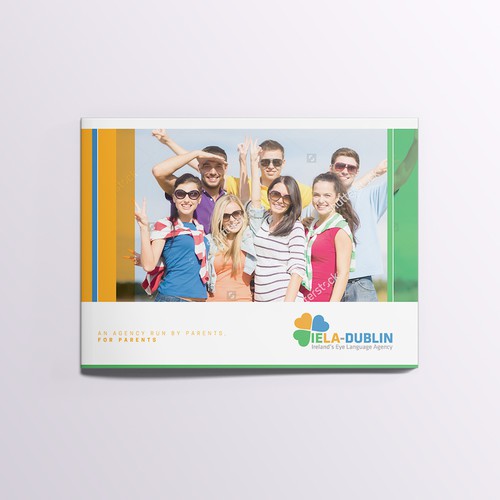 Bright color design with the title 'IELA Brochure'