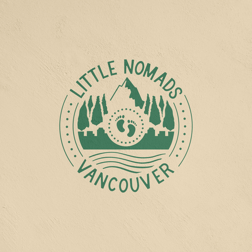 Passport logo with the title 'Design concept for Little Nomads. '